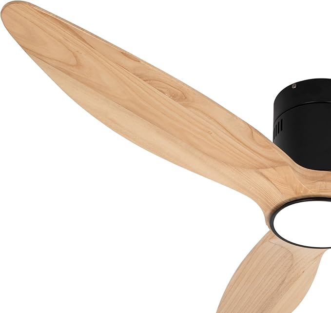 OUATER Wood Flush Mount Ceiling Fan - Image 7