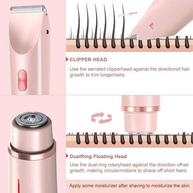 Bikini Trimmer for Women 2 in 1 Dual Head - Image 2