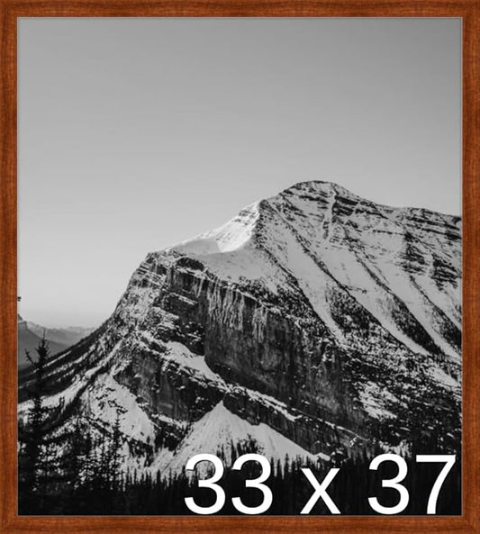 Frame It Easy 33 x 37 Russet Wood Frame by FrameItEasy