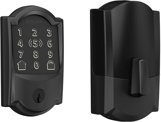 Schlage BE499WB CAM 622 Encode Plus WiFi Deadbolt Smart Lock, Keyless Entry by SchlageLockCompany