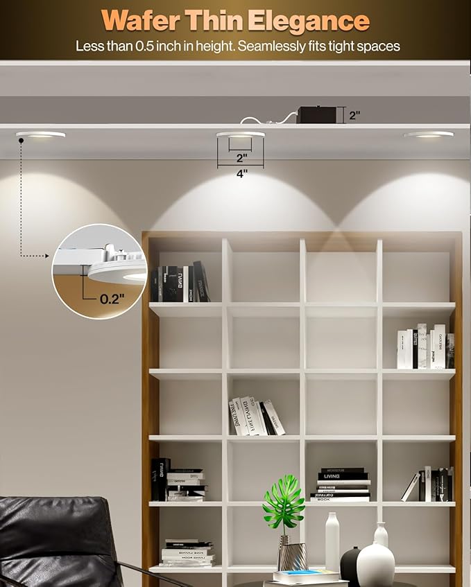 Sunco 3 Inch LED Recessed Slim Down Light - Image 4