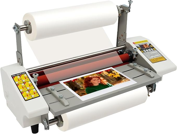 20.28" Laminator Machine, Hot&Cold Roller Laminating Machine, Single/Dual Sided by Eapmic