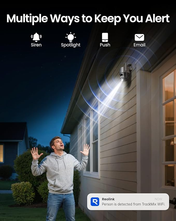 REOLINK 4K Wired WiFi Outdoor Camera, 8MP Dual Lens Security Camera, 360 PTZ - Image 6