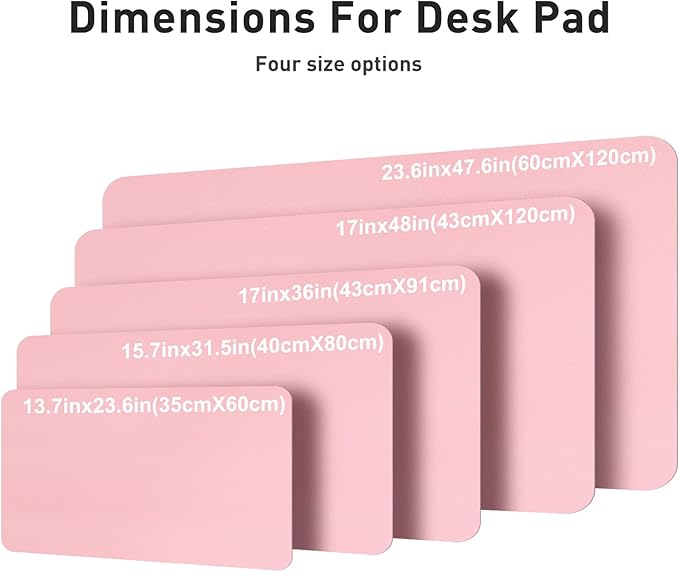 Aothia Faux Leather Desk Mat – Large Mouse Pad, Non-Slip PU Leather Blotter - Image 5
