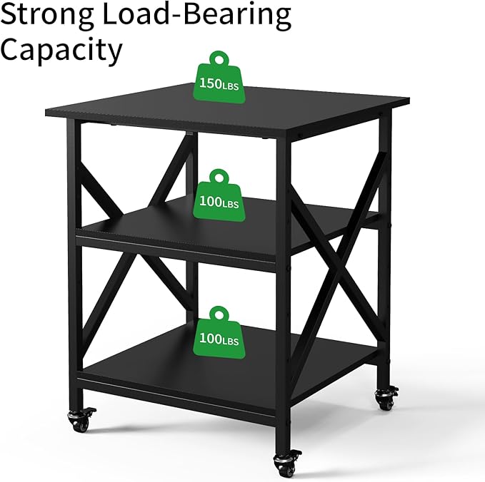 Ollieroo 3 Tier Printer Stand, Large Table - Image 2