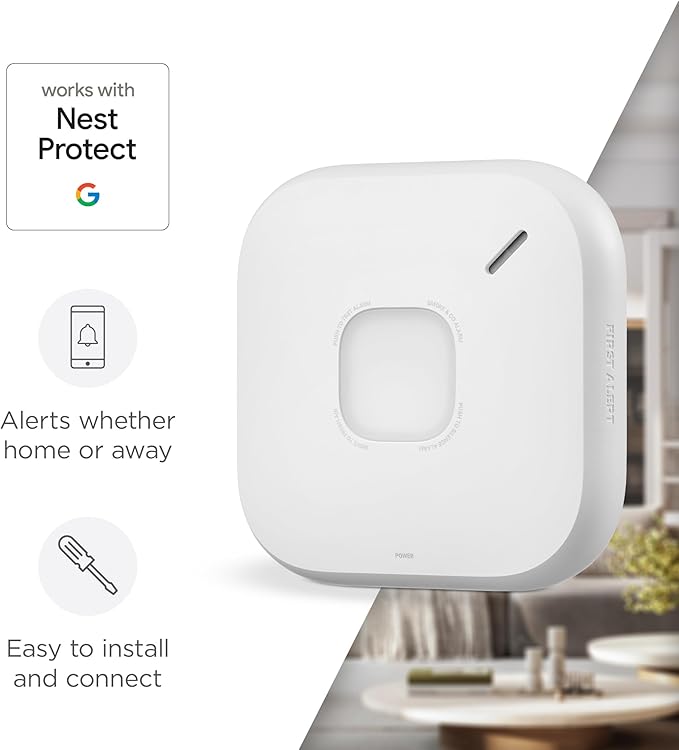First Alert SC5 Hardwire Smart Smoke & Carbon Monoxide Alarm, SMCO600NV-AC - Image 2
