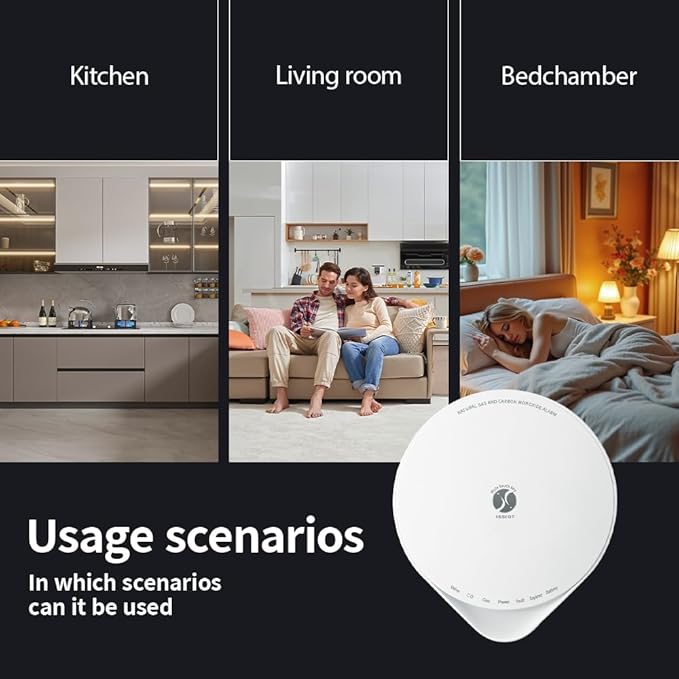 4-in-1 Carbon Monoxide Detector, Wireless Battery CO and Gas Alarm - Image 4