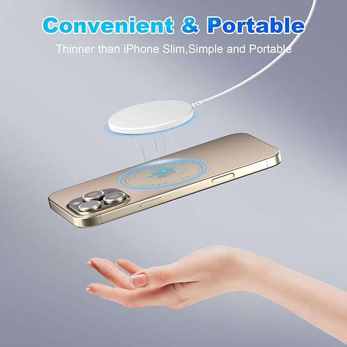 Magnetic Wireless Charger iPhone, Wireless Mag Safe Charger Magnetics Charger - Image 7
