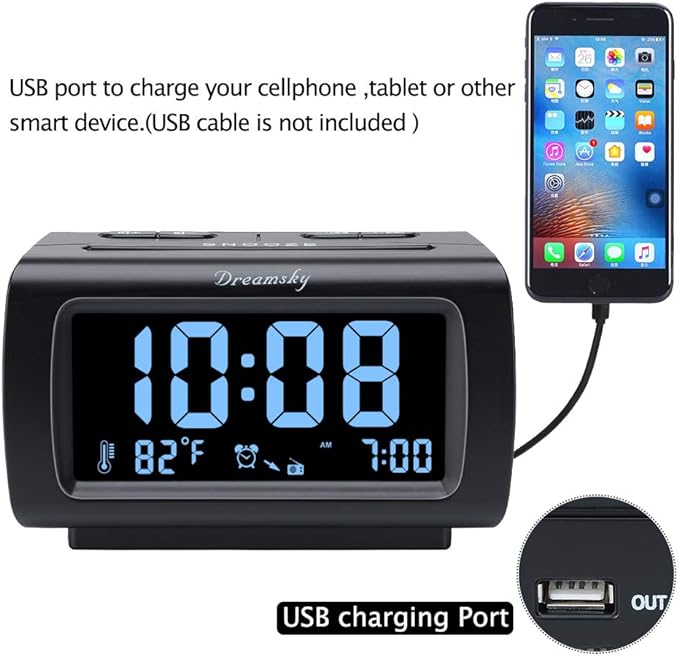 DreamSky Alarm Clock Radios for Bedrooms - Image 2