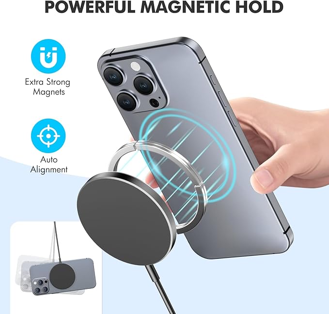 3Pack Magnetic Wireless Charging Pad: 15W Fast Qi Wireless Charger - Image 4