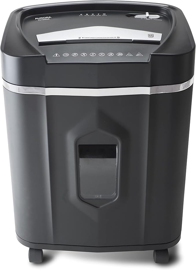 Aurora Anti-Jam 16-Sheet Crosscut Paper/CD and Credit Card Shredder/ 5-Gallon - Image 2