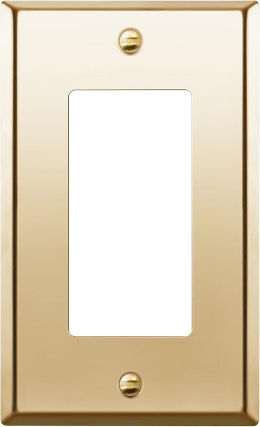 ENERLITES Decorator Switch or Outlet Metal Wall Plate, Stainless Steel Outlet by Enerlites