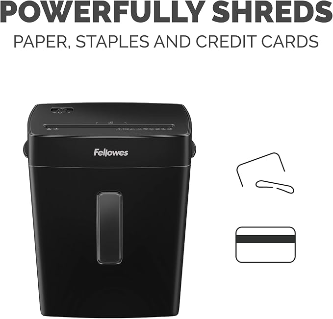 Fellowes P-40C 8 Sheet Cross-Cut Deskside Paper Shredder - Image 4