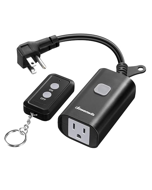 DEWENWILS Outdoor Remote Control Outlet, 15A Wireless Remote Control Switch by DEWENWILS