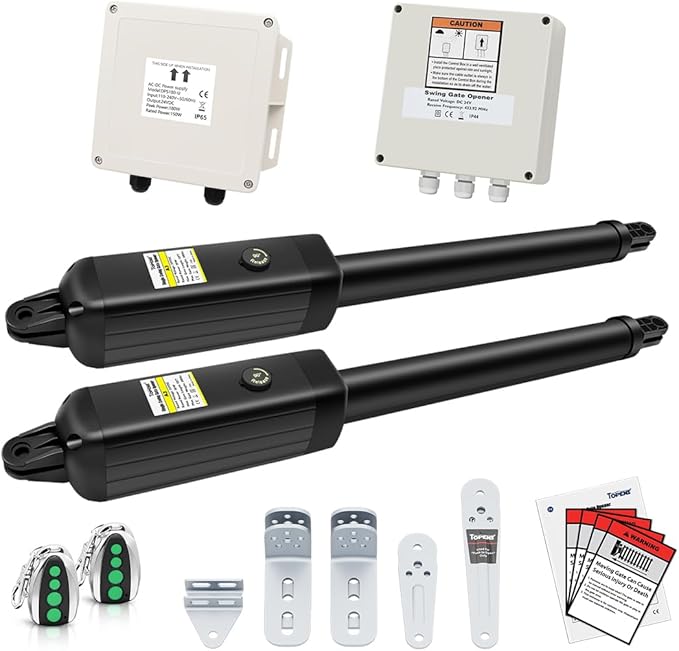 TOPENS PW302 Dual Swing Gate Opener Light Duty Automatic Gate Motor by TOPENS