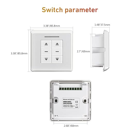 AC228-01 Crystal Style Double Routes Radio Receiver, AC to 24V Motor Switch - Image 2