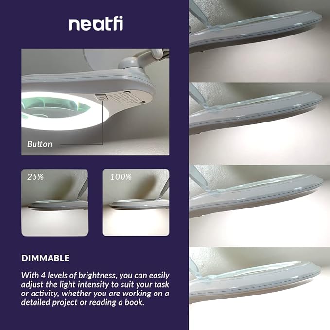 Neatfi Bifocals 1, 200 Lumens LED Magnifying Floor Lamp - Image 3