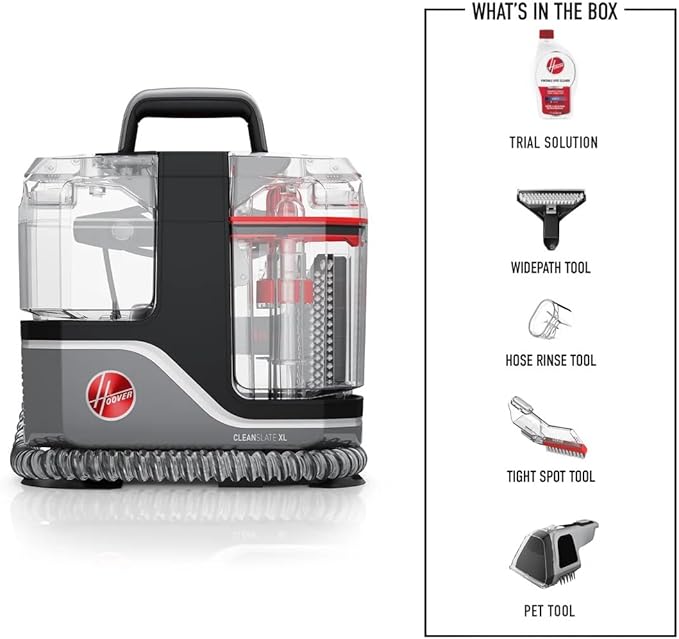 Hoover CleanSlate XL Deep Cleaning Carpet + Upholstery Spot Cleaner Machine - Image 10