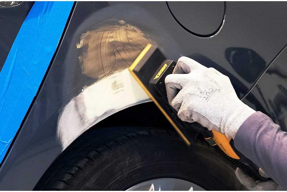Mirka Dry Guide Coat Black, For Auto Body Sanding on Light Surfaces, 100g | Reveals Scratches, Pinholes and Low Spots in Primer & Filler; Flexible Applicator Applies Evenly with No Dry Time or Masking