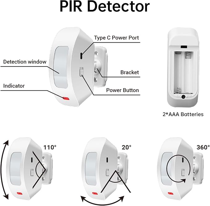 Wireless Motion Sensor Door Chime: Doorbell - Image 4