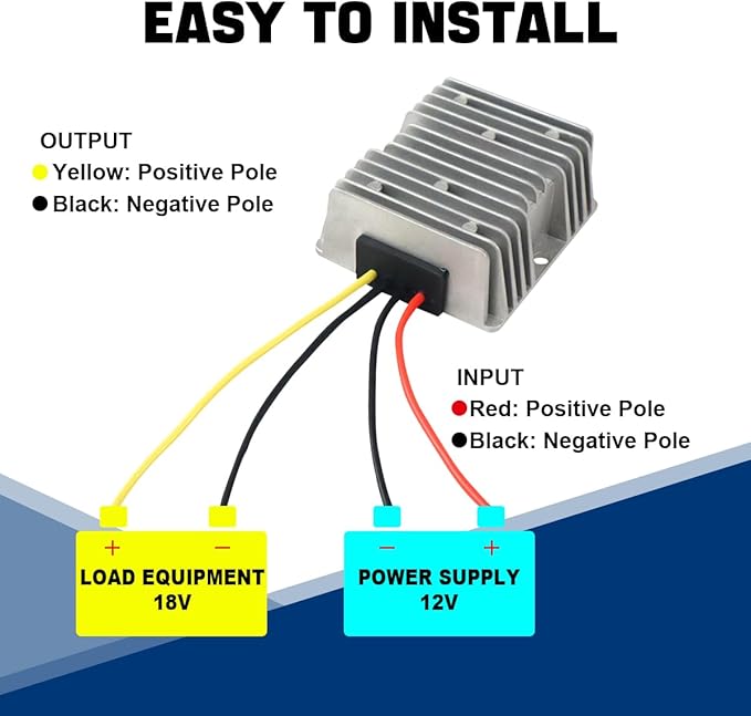18V to 12V Step Down Converter 18V/24V/36V to 12V 15A 180W DC Buck Converter - Image 5