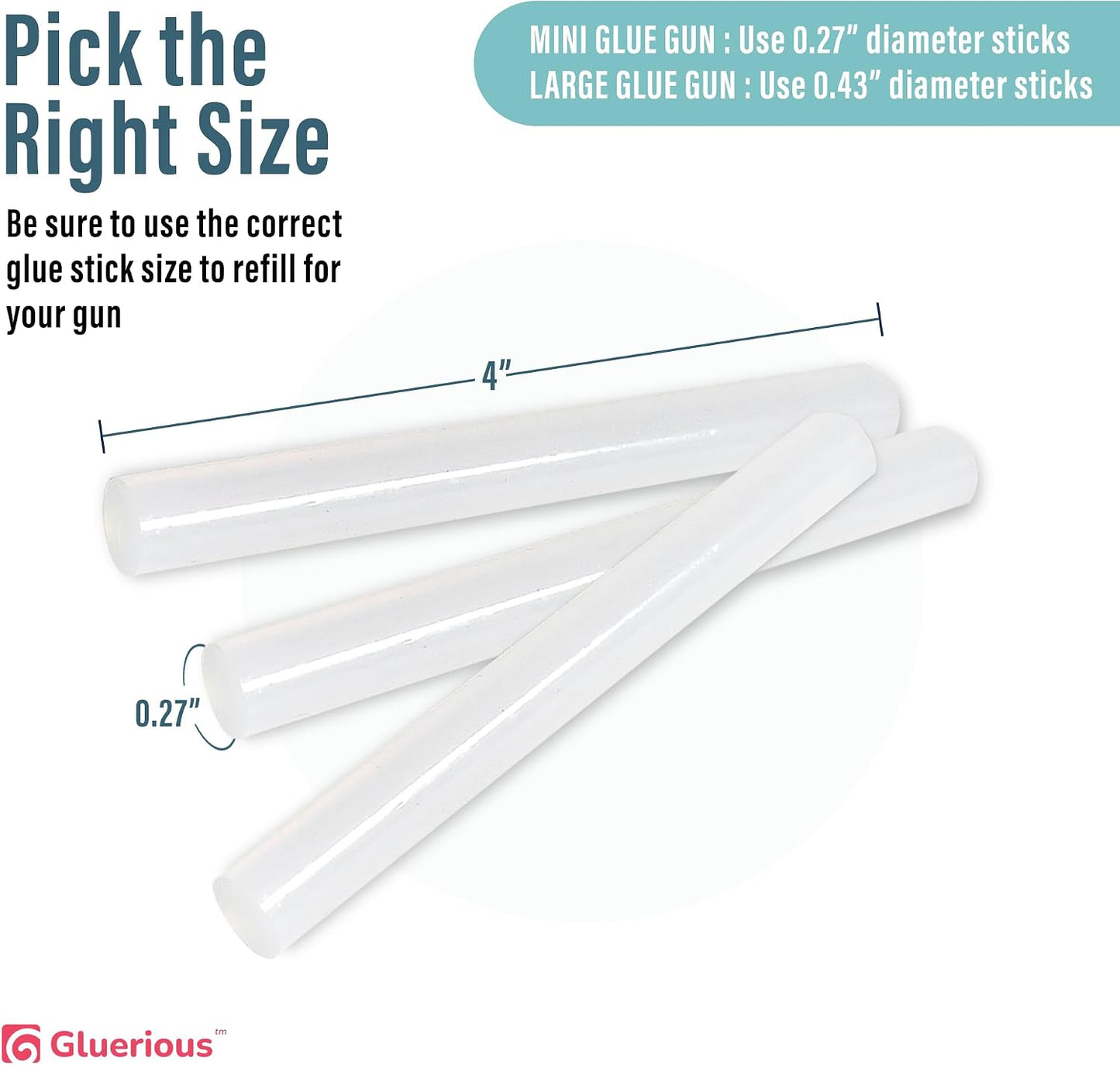 Mini Hot Glue Gun Sticks (Bulk Pack of 600) - 4" Length, 0.27" Diameter - Multi-Purpose for DIY Art, Crafts, Home Decoration, Sealing, and Repairing - Compatible with Most Glue Guns