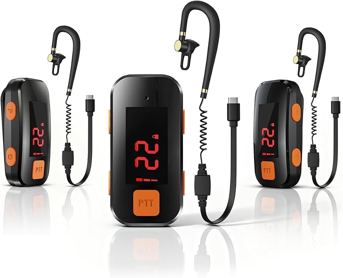 3 Pack Mini Walkie Talkies, Waterproof Small Walkie Talkies Two Way Radio by HAOOGreenWolfMiniWalkieTalkie