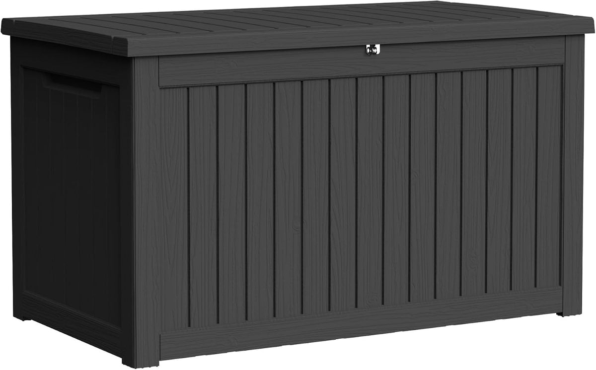 300 gallon outdoor storage box waterproof, lockable resin, main product view