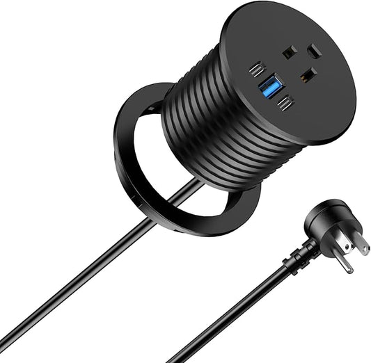 2.5 inch Power Grommet, 20W USB-C Charging, 1 Outlet by Jgstkcity