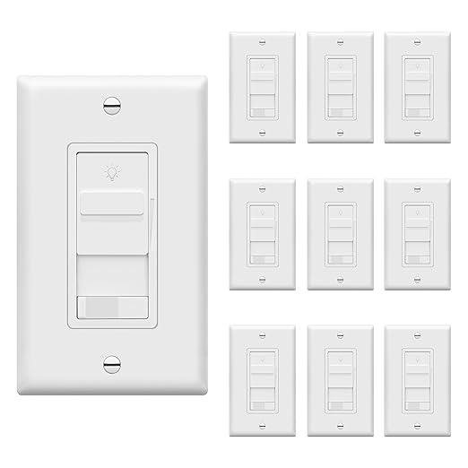 TOPGREENER Dimmer Light Switch for 200W Dimmable LED/CFL Lights, Single by TOPGREENER