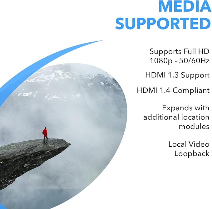 OREI HDMI over Ethernet Extender Over CAT5/CAT6 over IP one to many option - Image 7