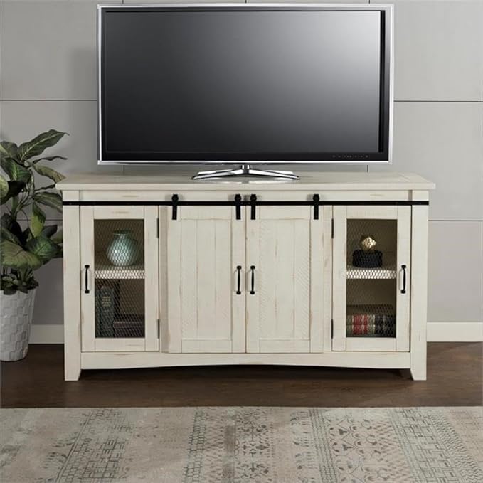 Martin Svensson Home Rustic 65” Solid Wood TV Stand - Image 2