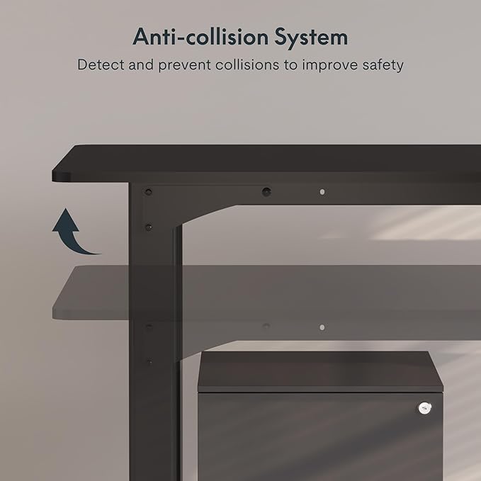 SANODESK 4-Leg Standing Desk, Electric Height Adjustable Desk - Image 5