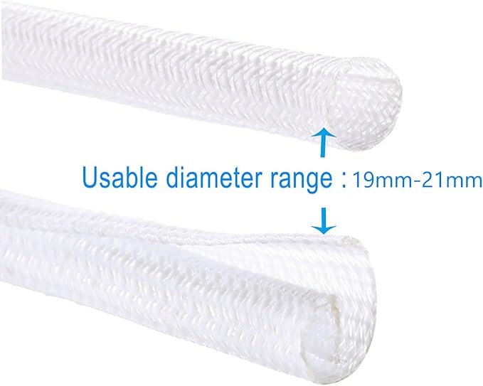 QCSIW 3/4"-25ft Braided Cable Sleeve Protector - Image 5