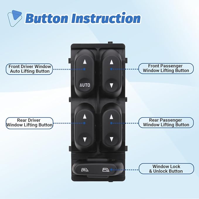 AiYiGu Power Window Switch Control Button Compatible - Image 3