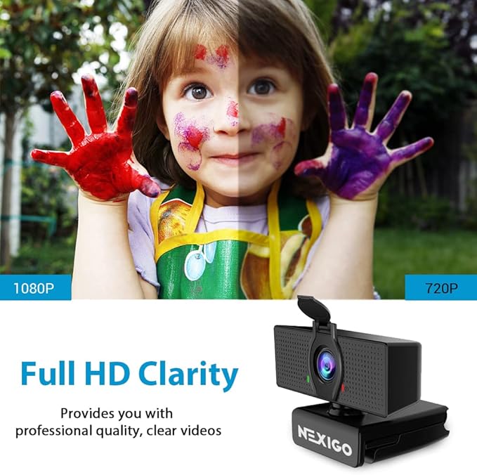 NexiGo N60 1080P Webcam with Microphone, Software Control & Privacy Cover - Image 6