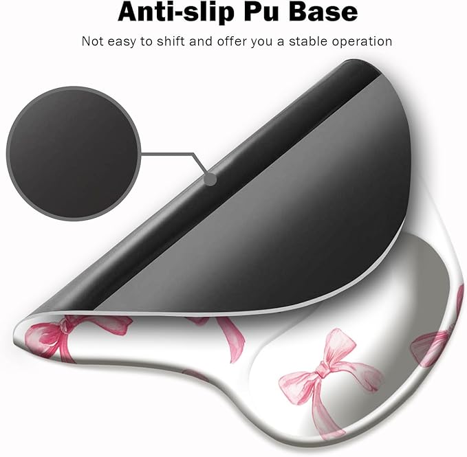 Ergonomic Mouse Pad with Wrist Support, Cute Mouse Pad with Wrist Rest and - Image 3
