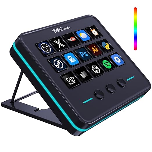 VSDINSIDE Macro Keypad, Stream Controller Deck Gaming Streaming Shortcut by Unknown