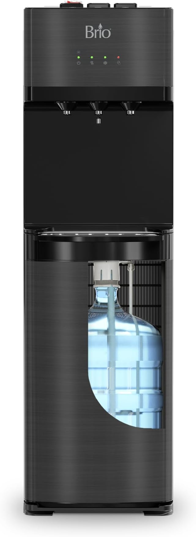 Brio Self Cleaning Bottom Loading Water Cooler Water Dispenser – Black by Brio