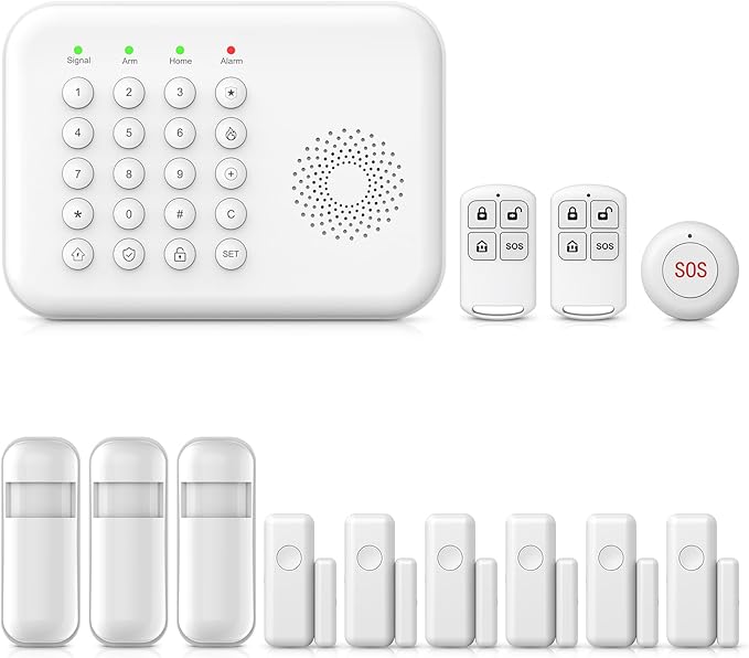 PGST Wireless Alarm System, Smart GSM 4G Home Security System by PGST