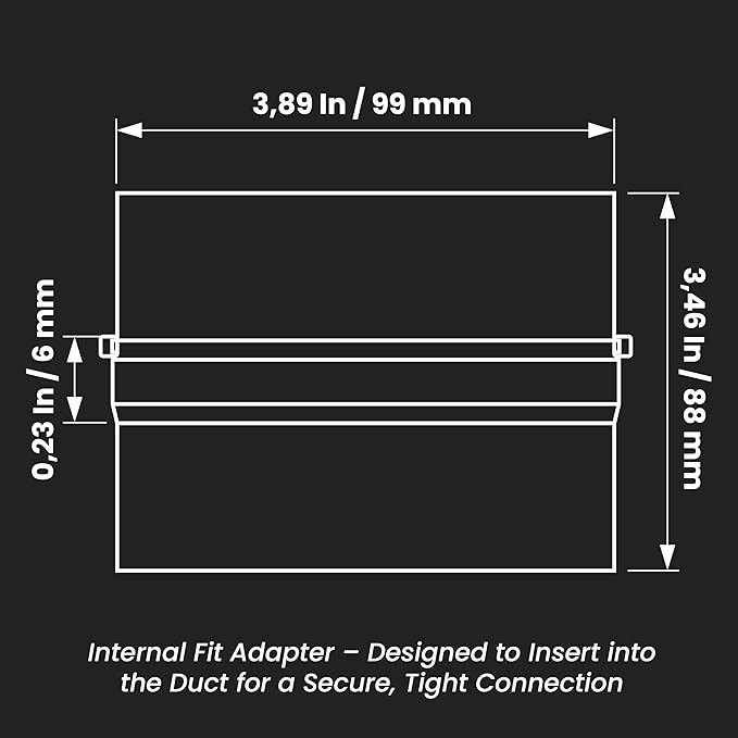 Repa Market 4 Inch Backdraft Damper – Galvanized Steel Draft Blocker/One-Way - Image 2