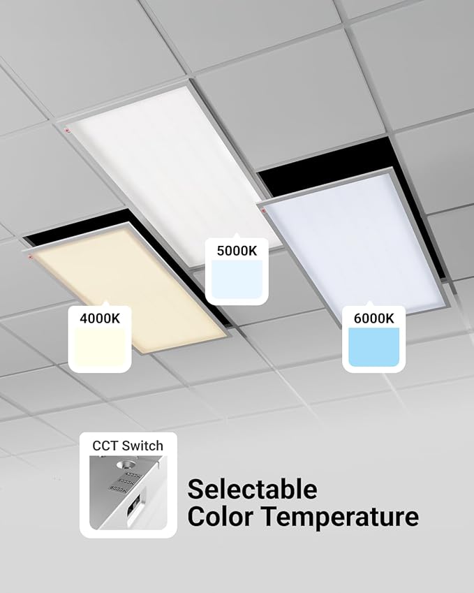 Sunco 24 Pack 2x4 LED Flat Panel Light Drop Ceiling Office Fixture - Image 5