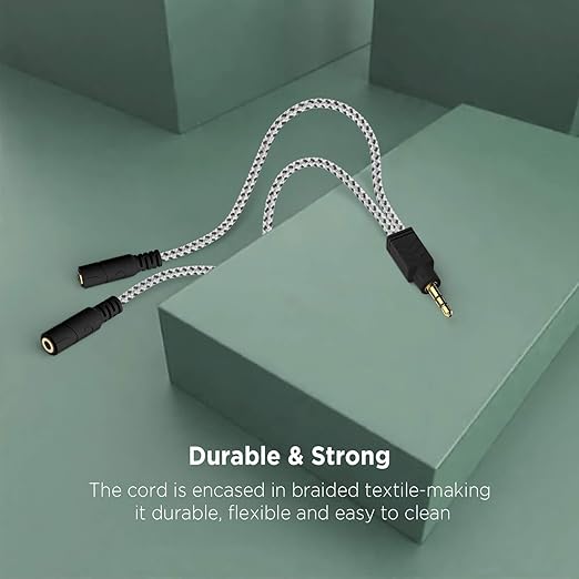 DUKABEL Headphone Stereo Splitter Cable, 3.5mm Dual Headphone Jack Splitter - Image 4
