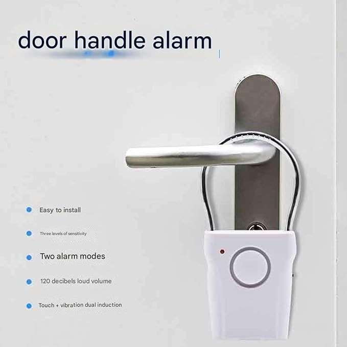 Wireless Door and Window Safety Sensors, Touch Vibration Detection, 120 Alarm - Image 7