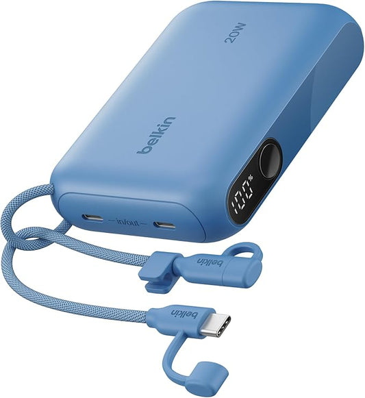 Belkin Portable Charger, Slim USB-C Power Bank 10, 000mAh w/ 2 USB-C Ports by Belkin