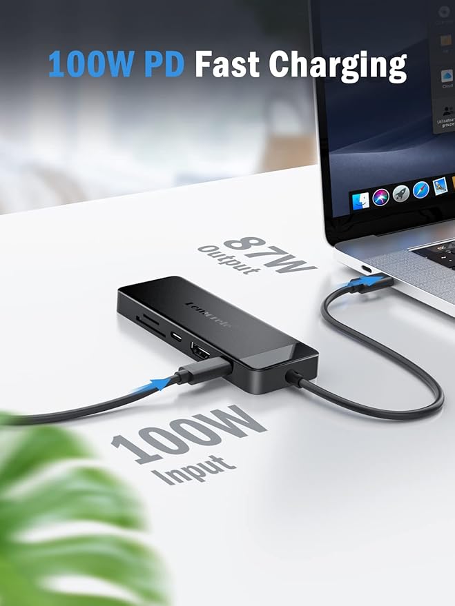 Lemorele 9-in-1 USB C Hub Multiport Adapter, USB C Dongle w/4K HDMI - Image 4