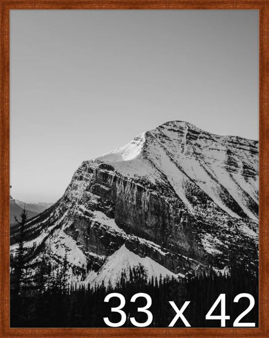 Frame It Easy 33 x 42 Russet Wood Frame by FrameItEasy