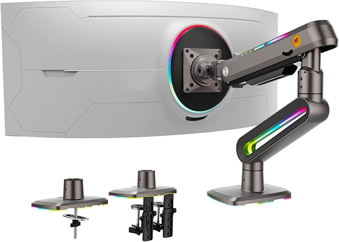 NB Designer Gaming Monitor Arm for 32 to 60 Inches Screen, Load up to 20 kg by NBERGONOMIC