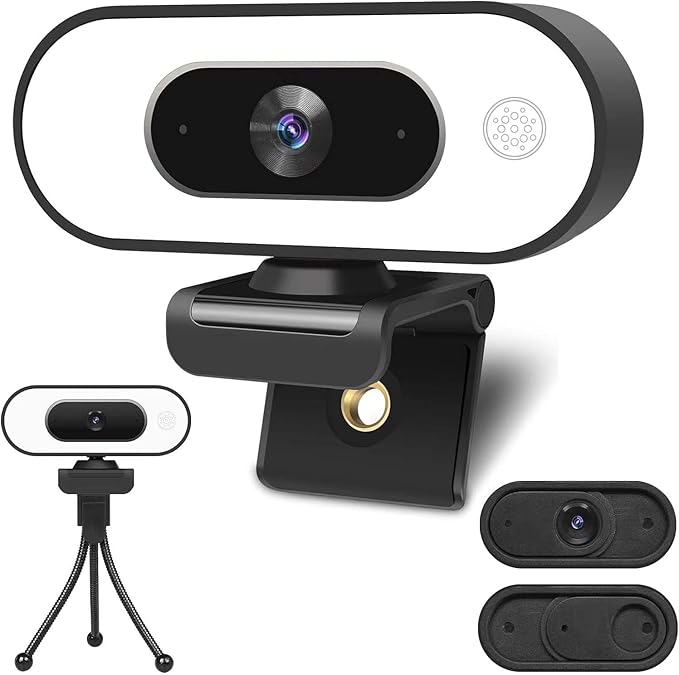 Webcam with Ring Light Microphone by ToLuLu
