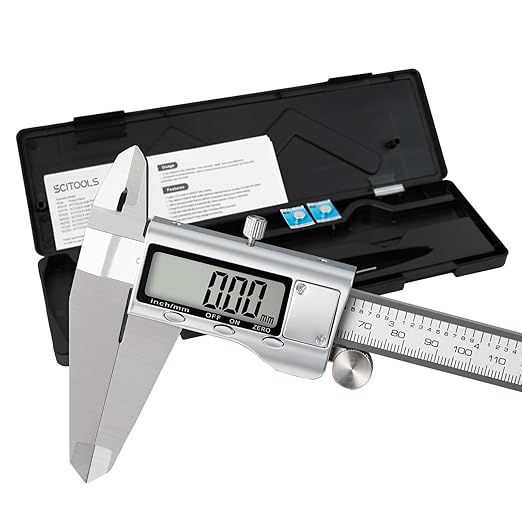 SCITOOLS All-Metal Digital Caliper 0-12" Measuring Tool, Micrometer Caliper by SCITOOLS